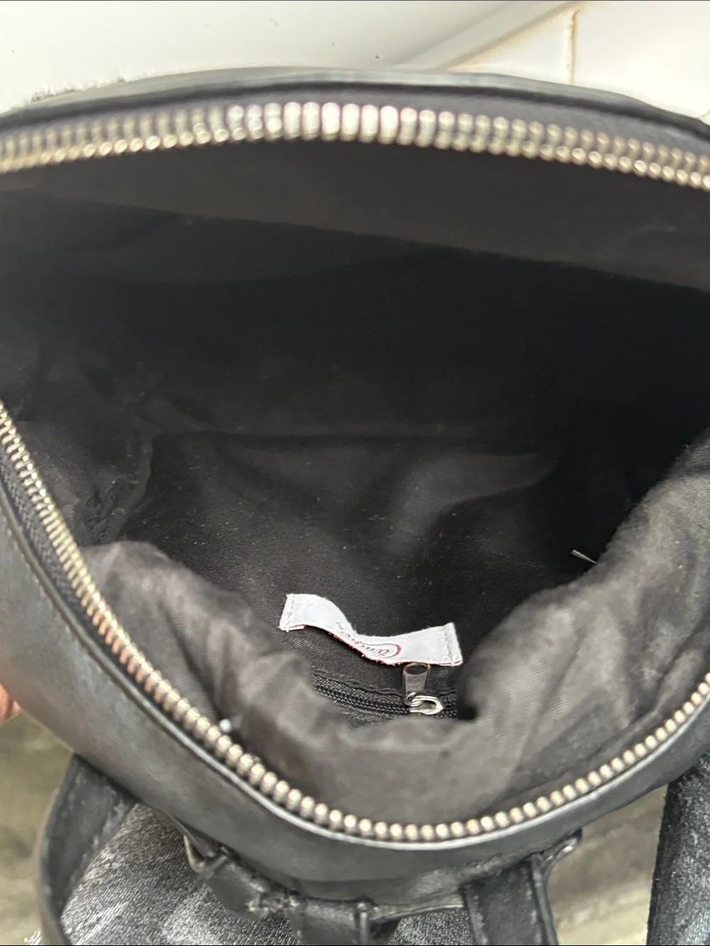Candie's Black Mini Backpack with Plush Heart Patch